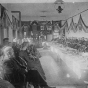 Black and white photograph of a State Grange meeting at Northfield. Taken by Edward Newell James, c.1875.