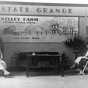 Black and white photograph of a State Grange booth at the Minnesota State Fair, c.1948.