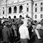 Farmers demonstrating at the State Capitol