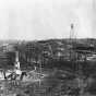 Black and white photograph of a view of Cloquet after fire, 1918. 
