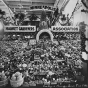 Black and white photograph of Minneapolis Market Gardeners Association Display at the Minnesota State Fair, First Prize Winner, 1905. 