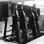 Black and white image of Marine Engine Block, War Production, c.1943