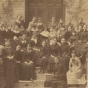 Black and white photograph of the St. Joseph’s Academy high school class of 1883