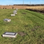 Gravestones awaiting installation outside Fergus Falls State Hospital