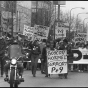 Striking Hormel workers on April 10, 1986