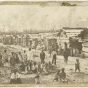 Enslaved people and their homes, Helena, Arkansas; taken while Sixth Minnesota Volunteers were camped in Helena.