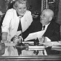 Photograph of Knutson and Speaker of the House Sam Rayburn, ca. 1965. 