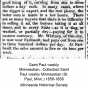 Clipping from the St. Paul Weekly newspaper, June 11, 1859. This article mentions the number of people who have moved to “around Northfield” to dig Ginseng. It also mentions that “At Faribault sales amount to five or six tons per week.”