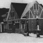 Black and white photograph of the Stickney Inn and Store, facing east, ca. 1929. 