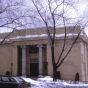 Color photograph of the exterior of Temple Emanuel in Duluth. Photographed by Phillip Prowse c.2010.