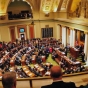 Governor Mark Dayton delivering an address to state legislators