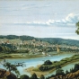 Painting showing a view of St. Paul, 1855.