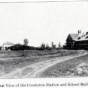 Black and white photograph of the Northwest Experiment Station and Northwest School of Agriculture grounds and buildings,1910.  