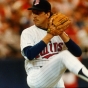 The Twins Frank Viola prepares to pitch in the Metrodome. He would go on to win two games and be named the World Series MVP