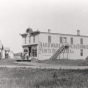 Black and white photograph of Vollbrecht Hardware Store in Hanover, ca. 1906.