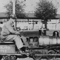 Miniature train at Wonderland Amusement Park, Minneapolis.