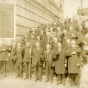 Forty-two Civil War Union Army veterans, probably in Duluth, May 31, 1915. Albert Woolson is number forty-one in the picture. He is in the last row, second from the far right. Used with permission from the St. Louis County Historical Society, University of Minnesota of Duluth Archives, Duluth.