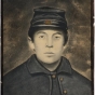 Albert Woolson in his army uniform. The photo was probably taken at Fort Snelling following his army enlistment and was later enlarged and painted, ca. 1864. Woolson family archives, Duluth, Minnesota. Used with the permission of the Woolson family.