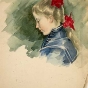 Girl in Blue Dress