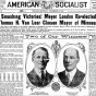 American Socialist front page featuring Thomas Van Lear and Meyer London