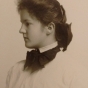 Black and white photograph of Frances E. Andrews, 1903.