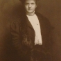 Black and white photograph of Frances E. Andrews, ca. 1907. From the Ernest Oberholtzer papers, Manuscript Collection, Minnesota Historical Society.