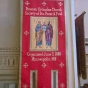 Color image of a banner inside St. Mary’s Orthodox Cathedral in Minneapolis. Photographed by Paul Nelson on June 10, 2014.