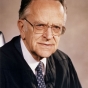 Color official judicial portrait of Harry Blackmun, ca. 1975.