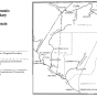 Map showing three Minnesota–Wisconsin boundaries proposed during the late 1840s. Created by Alan Ominsky and reproduced in Lass, William E., "Minnesota's Separation from Wisconsin," Minnesota History 50 (Winter 1987): 311.