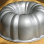 Color image of a Bundt cake pan, upside down, May 11, 2005.