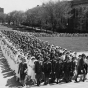 Minnesota Cadet Nurse Corps marching into Northrup Auditorium