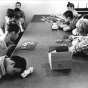 Inmates in a recreation room