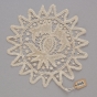 photograph of a round lace doily