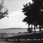 Photograph of Cook’s Bay in Mound c.1950. This is where the Andrews Sisters spent childhood summers. A portion of Maxene Andrews’s ashes were scattered here. 