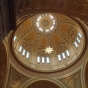 Color image of an interior view of the dome of the St. Paul Cathedral. Photographed by Paul Nelson on July 10, 2014.