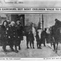 Young people outside concert hall, 1911.