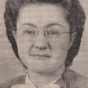 Black and white photograph of Edna G. Gerdes, missionary to India, ca. 1970.