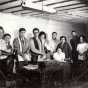 Black and white photograph of the first board members of the American Indian Movement (AIM), 1968.