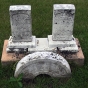 Tombstones in Prairie Home Cemetery