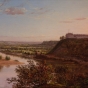 Oil on canvas painting of Fort Snelling created c.1855.