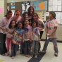 SILC students celebrating Holi