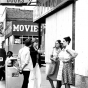 Black and white photograph of anti-pornography activists on Lake Street, 1979.