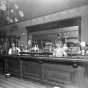 Photograph of the interior of Fred Ambs’s saloon, ca. 1890s.