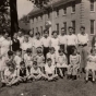 Black and white photograph of residents of the Jewish Sheltering Home for Children, 1934.