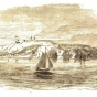 Drawing of Mackinac Island, c.1860. 