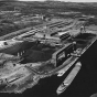 aerial photograph of taconite processing plant on Silver Bay