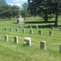 Color image of the military plot at Pioneers and Soldiers Memorial Cemetery in Minneapolis, 2016. Photographed by Paul Nelson.