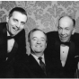 Photograph of Walter Mondale and Karl Rolvaag with Hubert Humphrey