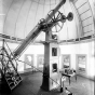 View of telescope, Goodsell Observatory, Carleton College, Northfield