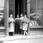 John Strauss Sr. with William Blochinger and John Strauss Jr.